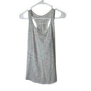 Lululemon Womens Gray Racerback Tank Top Lightweight & Breathable Size 10